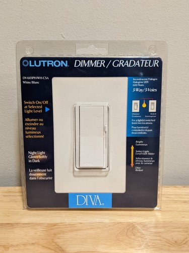 New sealed white lutron - new,