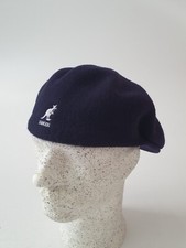 KANGOL 504 Wool  Schiebermütze Flatcap blau Kangolcap Baske weiche Wolle