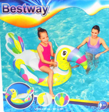Bestway Schwimmtier Tukan 173x91cm Reittier Aufblastier Reiter 41437 für Kinder