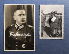 2 Fotos: "Generaloberst Wolff",Offizier,General, Wehrmacht,Orden, Uniform  2.WK