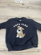 H&M Pullover Junge Gr. 86 Hund
