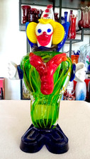 Schwerer Glas Clown - MURANO . dekoratives Designerobjekt - Höhe 22 cm