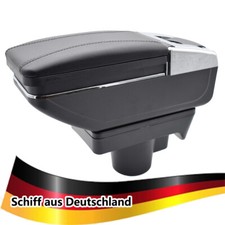 Mittelarmlehne Leder Schwarz