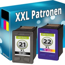 TINTEN PATRONEN für HP 21+22 XL DESKJET F2100 F2110 F2120 F2180 F2224 F2280
