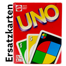 Uno Ersatzkarten Kartenspiel Mattel 1999 Altes Design Einzelkarten zum Aussuchen