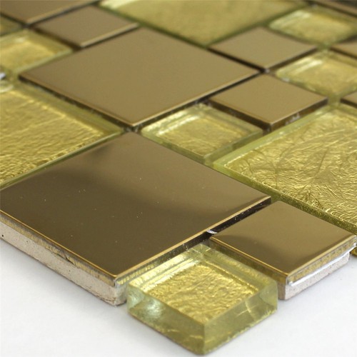Glasmosaik edelstahl metall - edelstahl,