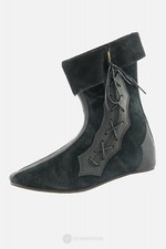 Mittelalterschuhe LARP Damen Herren Fantasy Braun / Schwarz