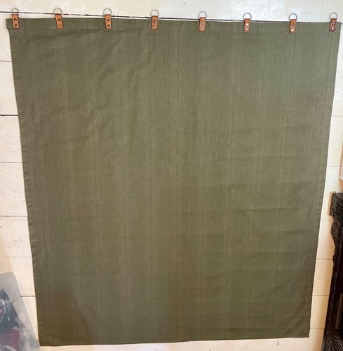 Vorhang lederschlaufen canvas - vorhang,