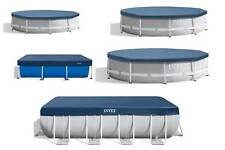 Poolabdeckung Intex Abdeckplane Framepool rund eckig Steelframe 7 Größen Neu OVP