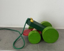 Nachziehfrosch Holzspielzeug