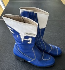 Motorradstiefel Grösse 46, Leder, Blau