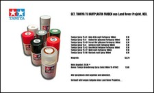 TOP. SET. TAMIYA Farben Spray Dosen - TS-61,TS-8,TS-49,TS-6,TS-42,TS-27.... NEU.
