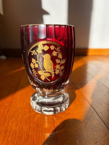Rubinroter böhmischer glas - rubinroter,