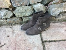 neuw. braune Nubuk Stiefelette