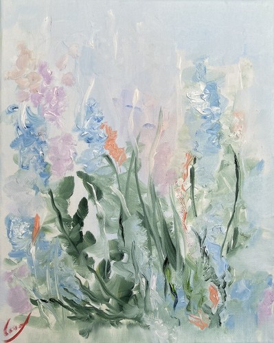 ölbild gemälde blumen - Ölbild,