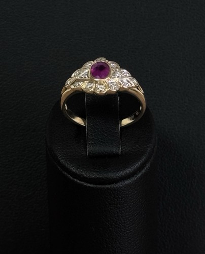 Goldring mit rubin und - goldring,