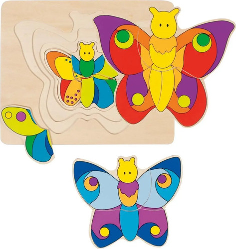 Schichtenpuzzle schmetterling - schichtenpuzzle,