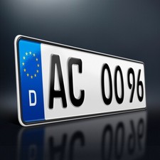 1 Kfz Kennzeichen | 470 x 110