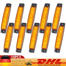 10X 6 LED 12V 24V LKW Seitenmarkierungsleuchte Begrenzungsleuchten Gelb Anhänger