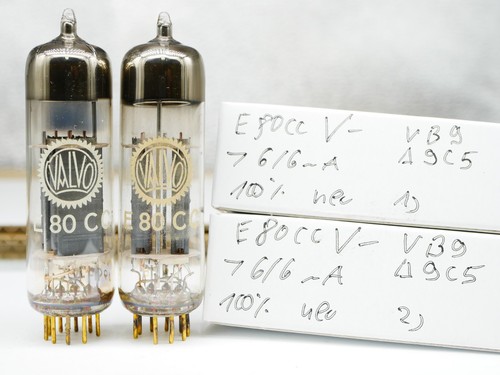 Matched pair e80cc valvo - pair, /
