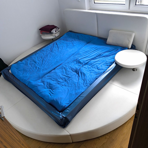 Rundes wasserbett polsterbett - wasserbett,