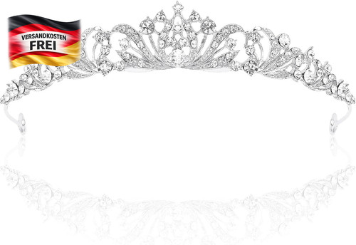 Silberne strasskrone für - strasskrone,