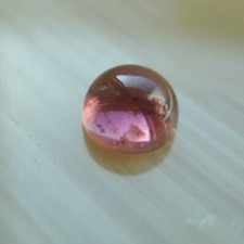 Echter Turmalin pink rund Cabochon Schmuck Edelstein Fasserstein 44