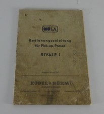 Operating Instructions/Manual