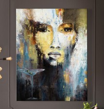 OLIVE Abstrakt Leinwand Bild