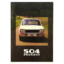 Peugeot 504 GR Limousine Kombi 7-Sitzer Prospekt 1979 Modelljahr 1980 englisch