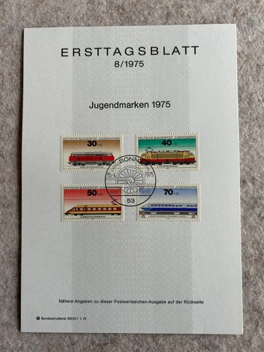 Bund 1975 ersttagsblatt - bund,
