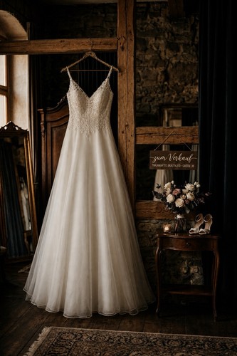 Brautkleid anprobe - gr, 44