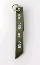 Org Alpha Industries 069 Anhänger Fähnchen Bomber Jacke Sage Green Olive NEU OVP