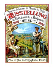 Vintage Ausstellungs-Wandkunst