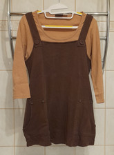 Damen Tunika "Mia Linea", Gr. 40/42, 3/4-arm, Farbe Braun-Beige