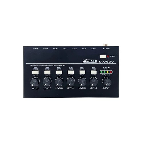 Kanal stereo line mixer - 6-kanal-stereo-line-mixer, mit