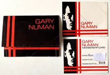 Gary Numan Fan Club Signed Membership Card No5698 Includes Holder & Sticker 1980