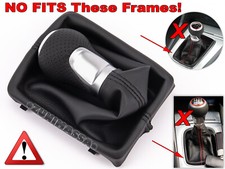 SCHALTKNAUF SCHALTSACK RAHMEN Leder p.f. AUDI A4 S4 B8 A5 Q5 8R Weiß Gebraucht