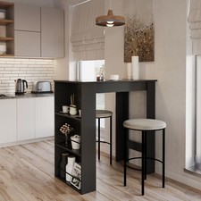 3-lagige Essbar Kaffee Küche Insel Tisch offene Aufbewahrungsregale Wohnzimmer