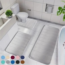 Badteppich Badvorleger Badematte Badeteppich Bad Dusche WC rutschfest saugfähig