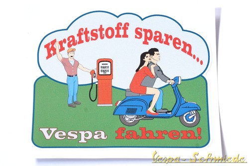 Aufkleber kraftstoff sparen - aufkleber,