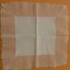 Antik Taschentuch Batist weiß