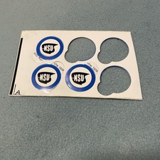 3 Kleine NSU Aufkleber rund