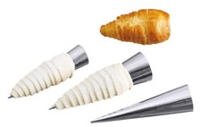 Schillerlockenform, Cornetförmchen, aus Edelstahl, verschiedene Größen wählbar