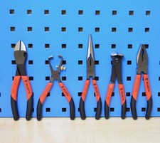 Würth Zebra Zangen Sortiment 5-teilig Spitzzange Seitenschneider Kombizange etc.