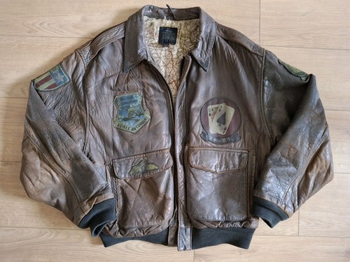 Avirex lederjacke braun - avirex,