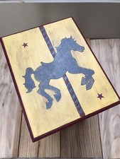 Tisch Beistelltisch Hocker Blumentisch Shabby Chic Zirkus