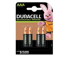 4 X Duracell Akkus 900mAh AAA