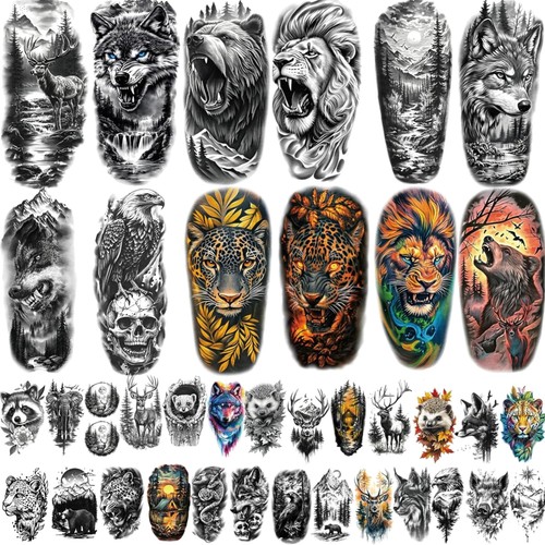 Waldtiere tattoo set - waldtiere,