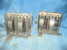 zwei 4 fach Drehkondensator 15p#Kupfer